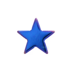 Titanium Star Threaded End -Starfire – Body Jewelry 41325 AnatometalTitaniumStarThreadedEndSingle5mmDarkPurple2
