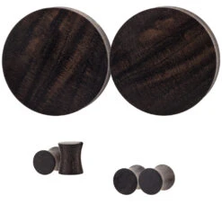 Wood Plugs - Ebony