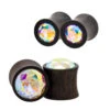 Round Swarovski Plugs In Wood - Crystal AB -Starfire – Body Jewelry 41354 EsotericOrganicsRoundSwarovskiPlugsinWoodAsstGroupCrystalAB1