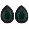 Teardrop Swarovski Plugs In Wood - Emerald -Starfire – Body Jewelry 41356 EsotericOrganicsTeardropSwarovksiPlugsinWood EmeraldSingle5.82