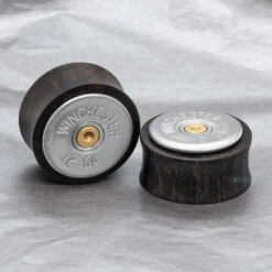 Shotgun Round Plugs In Wood -Starfire – Body Jewelry 41363 EsotericOrganicsShotgunRoundPlugszfunky1