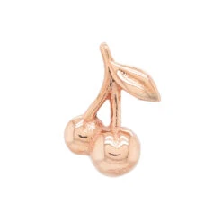 Threadless: Cherry End In Gold -Starfire – Body Jewelry 41397 MushroomBodyJewelrym.us .hroomCherrythreadlessinGoldSingleRoseGold2