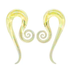 Glass Mini Leos - Oil Slick Uranium