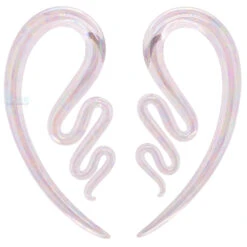 Glass River Talons - Oil Slick Rose Water -Starfire – Body Jewelry 41441 GlassheartGlassHeartStudioGlassRiverTalons OilSlickRoseWaterSingle2ga2