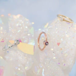 Round Fixed Bezel Seam Ring (FBR) In Gold With Champagne CZ -Starfire – Body Jewelry 41448 BodyVision BVLARoundFixedBezelSeamRing FBR inGoldAsstGroupzFunky 1f2f26a3 4ad7 41bd a0d4 fc438a2cc696