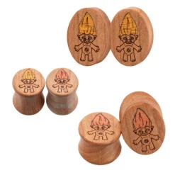 Troll Wood Oval Plugs