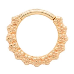 "Milo" Forward Facing Hinge Ring In Gold