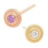 "Portola" Nostril Screw In Gold With Brilliant-Cut Gem -Starfire – Body Jewelry 41495 AnatometalPortolaNostrilScrewinGoldwithBrilliant CutGemAsstGroup