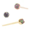 Prong-Set Nostril Screw In Gold With Mystic Topaz 1 Prong-Set Nostril Screw In Gold With Mystic Topaz -Starfire – Body Jewelry 41496 AnatometalProng SetNostrilScrewinGoldwithMysticTopazAsstGroup