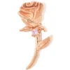 "Jess Rose" Threaded End In Gold With Light Pink Sapphire