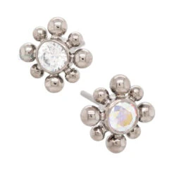 Threadless: 15HT 'Haute Couture Bijoux' Faceted Gem Bezel Pin