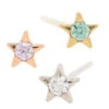 Gem Star Nostril Screw In Gold With 1.5mm Brilliant-Cut Gem -Starfire – Body Jewelry 41514 AnatometalGemStarNostrilScrewinGoldwith1.5mmBrilliant CutGemAsstGroup