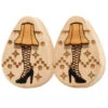 "Major Award" Wood Teardrop Inlay Plugs
