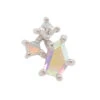 Threadless: "Lyra" End In Gold With Mercury Mist Topaz, Opal, & CZ -Starfire – Body Jewelry 41573 BuddhaJewelryOrganicsthreadlessLyraEndinGoldwithMercuryMistTopaz Opal CZSingleWhiteGold2