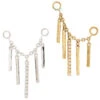 Chain With Dripping Gold Bars -Starfire – Body Jewelry 41575 ModernMoodChainwithDrippingGoldBarsAsstGroup