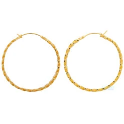 "Chain Smoke" Earrings -Starfire – Body Jewelry 41582 MayaJewelryChainSmokeEarringsSingleYellowGold2 1b4e12c3 03bc 4244 ac64 63080631a0a0