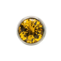 4mm Extreme Low Profile Faceted Gem Ball Threaded End -Starfire – Body Jewelry 41592 IndustrialStrength I.S.4mmExtremeLowProfileFacetedGemBallThreadedEndSingleSYCM SunriseYellowCM2