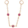 3 Bezel Chain Attachment In Gold With Pink Sapphire 1 3 Bezel Chain Attachment In Gold With Pink Sapphire -Starfire – Body Jewelry 41602 BuddhaJewelryOrganics3BezelChainAttachmentinGoldwithPinkSapphireSingleRoseGoldVENDORPHOTO 0f4c616c b8ca 4a10 9b0e 2589818807c1