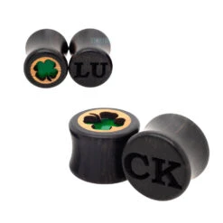 "Luck" Wood Inlay Plugs