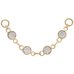 "Labradorite Love" Chain Attachment In Gold With Labradorite -Starfire – Body Jewelry 41663 HialeahFineJewelryLabradoriteLoveChainAttachmentinGoldwithLabradoriteSingleYellowGold30mm2