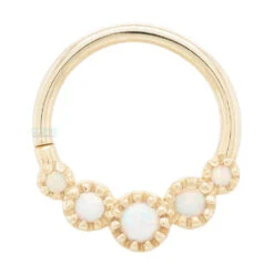 "Beloved" Continuous Ring In Gold With Gemstones