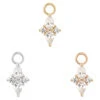 "Ethereal" Charm In Gold With CZ's