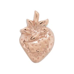 Threadless: Strawberry Pin In Gold