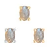 Threadless: Prong-Set Oval End In Gold With Labradorite -Starfire – Body Jewelry 41765 BuddhaJewelryOrganicsthreadlessProng SetOvalEndinGoldwithLabradoriteGroupVENDORPHOTO
