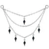 Triple Chain With Dripping Kite Black Agates -Starfire – Body Jewelry 41770 ModernMoodTripleChainwithDrippingBlackAgateKitesSingleWhiteGoldVENDORPHOTO b7d6ca11 2bb5 43be 9986 ff5483c180ce
