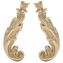 "Flourish 1" Threaded End In Gold