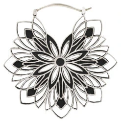 "Autumnjoy" Earrings -Starfire – Body Jewelry 41809 QuetzalliJewelry Autumnjoy EarringsSingleWhiteBrassLarge2VENDORPHOTO