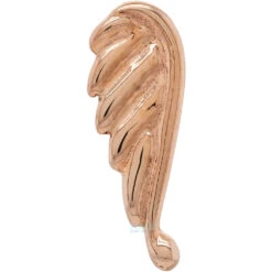 "Angel Wing" Threaded End In Gold -Starfire – Body Jewelry 41846 BodyVisionBVLAAngelWingsThreadedEndinGoldSingleLeftRoseGold2