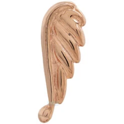 "Angel Wing" Threaded End In Gold -Starfire – Body Jewelry 41846 BodyVisionBVLAAngelWingsThreadedEndinGoldSingleRightRoseGold2