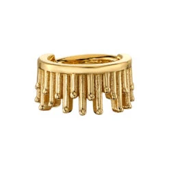 "Live To Tell" Hinge Ring In Gold