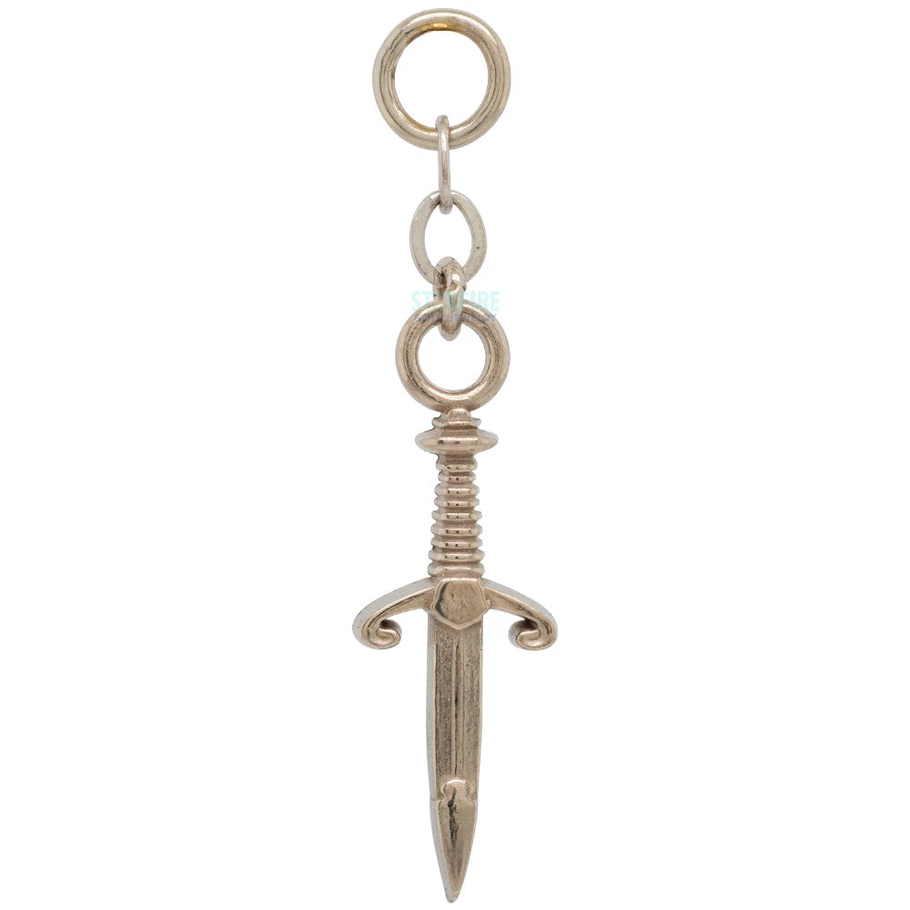 "Back Stabber" Chain Charm In Gold 6 "Back Stabber" Chain Charm In Gold - Image 4