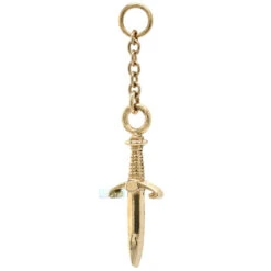 "Back Stabber" Chain Charm In Gold 8 "Back Stabber" Chain Charm In Gold -Starfire – Body Jewelry 41854 HialeahFineJewelryBackStabberChainCharminGoldsingleYellowGold1 69de0c96 c3ea 4a4f 94dd 92ae8be6325a