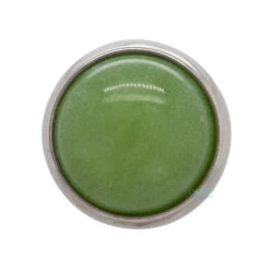 Bezel-Set Natural Stone Captive Bead -Starfire – Body Jewelry 41875 IndustrialStrengthBezel SetNaturalStoneCaptiveBeadSingle6mmJade2