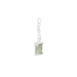 "Cherish" Chain Charm In Gold With Tourmaline -Starfire – Body Jewelry 41919 Maya Jewelry Cherish Chain Charm in Gold with Clear Tourmaline WG VENDOR PHOTO 1