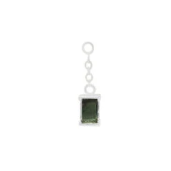 "Cherish" Chain Charm In Gold With Tourmaline -Starfire – Body Jewelry 41919 Maya Jewelry Cherish Chain Charm in Gold with Green Tourmaline WG VENDOR PHOTO