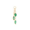 "West Marin" Chain Charm In Gold With Emerald -Starfire – Body Jewelry 41921 Maya Jewelry West Marin Chain Charm in Gold with Emerald YG VENDOR PHOTO