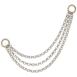 "Diamond Cut Rolo" Chain Attachment In Gold -Starfire – Body Jewelry 41932 HialeahFineJewelryDiamondCutRoloChainAttachmentinGoldSingleWhiteGoldTriple30mm1