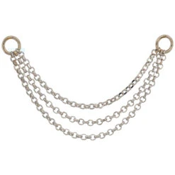 "Diamond Cut Rolo" Chain Attachment In Gold -Starfire – Body Jewelry 41932 HialeahFineJewelryDiamondCutRoloChainAttachmentinGoldSingleWhiteGoldTriple30mm2