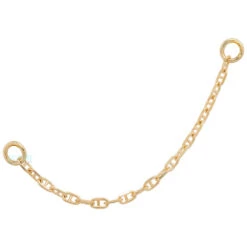 "Diamond Cut Anchor" Chain Attachment In Gold