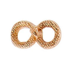 Infinity Snake Threaded End In Gold -Starfire – Body Jewelry 41945 BodyGemsInfinitySnakeThreadedEndinGoldSingleRoseGoldVENDORPHOTO
