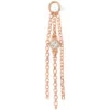 "Fairuza" Chain Charm In Gold With Diamond