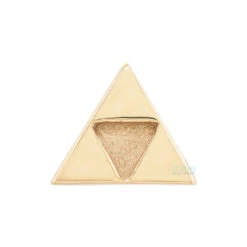 "Power Triangle" (Tri Force) Threaded End In Gold -Starfire – Body Jewelry 42000 BVLAPowerTriangleThreadedEndinGoldyg2