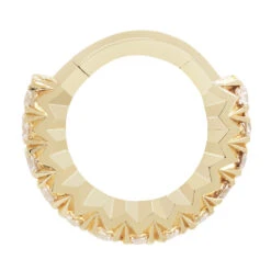 "Ember" Clicker In Gold With Diamonds -Starfire – Body Jewelry 42021 MayaJewelryEmberClickerinGoldwithDiamondsSingleYellowGoldVENDORPHOTO