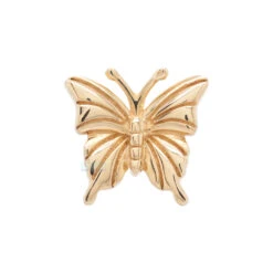 Threadless: "Posse" End In Gold -Starfire – Body Jewelry 42051 JunpiurrJewelrythreadlessPosseEndinGoldsingleYellowGold2