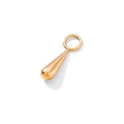 "Droplet" Charm In Gold -Starfire – Body Jewelry 42099 Tawapa Droplet Charm in Gold RG Small VENDOR PHOTO 1