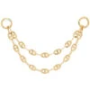 "Starburst" Chain Attachment In Gold -Starfire – Body Jewelry 42108 HialeahFineJewelryStarburstChainAttachmentinGoldSingleYellowGoldDouble25mm